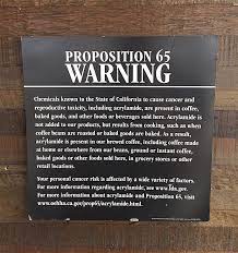 After 29 years, most californians will tell you they see this warning everywhere. Starbucks Warns That Coffee Causes Cancer By Cheryl Medium