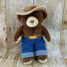 Smokey The Bear Plush Vintage Three Bears Inc 12 Inches Threebearsinc Smokey The Bears Bear Plush Bear Stuffed Animal