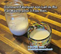 Comment Fabriquer Son Lait De Riz Fait Maison Pour 3 Fois Rien Riz Au Lait Lait De Riz Maison Recette Lait