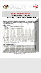 Kerja kosong penang permohonan online via gkerjaya.com. Askfoodtech On Twitter Sapa Budak Food Iklan Jawatan Kosong Di Labuan Jom Apply