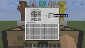 To create a minecraft armor stand you'll need the below items. Crafting Minecraft