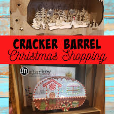 Christmas crackers are festive table decorations that make a snapping sound when pulled open, and often contain a small gift and a joke. Cracker Barrel Christmas Shopping Malarkey