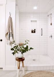 White Tile Combination We Re Considering For The Master Bathroom Whatever We Consider Will Be Alo White Bathroom Tiles White Tile Shower Bathroom Tile Designs