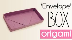 I'm using plain red paper here, but you can use scrapbooking paper or wrapping paper to make really colorful envelopes. Origami Rectangular Envelope Box Tutorial Paper Kawaii