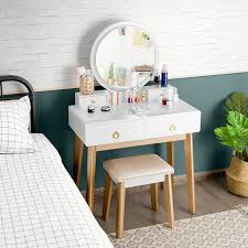 Check spelling or type a new query. Nicol Vanity Set With Stool And Mirror Vanity Table Set Vanity Table Vanity Set