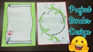Border Design On Paper Project Design For School File Decoration Idea Front Page Decoration Youtube In the page background group, click the page borders option. border design on paper project design for school file decoration idea front page decoration