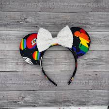 RTS Pride Mouse Ears Land, Magic Kingdom, Gift, Rainbow, LGBTQ, Main  Street, Mouse, Minnie Ready to Ship Ready to Ship