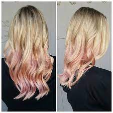 Ashy blonde or platinum ends refresh your locks and make them brighter. Pin For Later Hair Color Commitment Phobes Will Obsess Over The Rose Gold Ombre Trend Rose Gold Hair Blonde Rose Gold Blonde Pink Hair