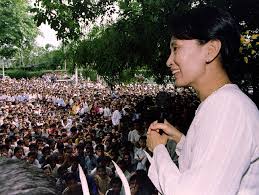 During aung san suu kyi's first year of freedom, she was only permitted to take short trips in and around her home city. Timeline 29 Years Of The National League For Democracy