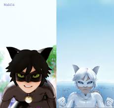 Here It Is Chat Noir With Black Hair Compared To Chat Blanc Miraculousladybug Chat blanc & ladybug fight miraculous ladybug speededit. chat noir with black hair compared