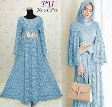 Model baju brokat kombinasi satin untuk orang gemuk. Dress Brokat Muslim Untuk Orang Gemuk Gamis Brokat