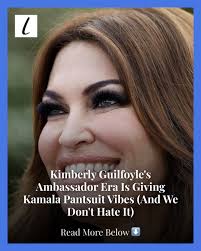 Kimberly Guilfoyle and former Vice President Kamala Harris are very  different women, but the ambassador's professional fashion is starting to  mimic her rival's.