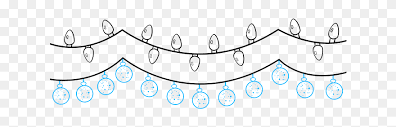 Follow along to learn how to draw these merry and bright christmas holiday lights step by step super easy and cute! How To Draw Christmas Lights Christmas Lights Drawing Easy Clipart 5811014 Pinclipart