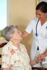 Old Woman And Home Nurse Elderly Person With Nurse At Home Ad Home Woman Nurse Person Elderly Ad Ltc Nursing Long Term Care Nursing Nurse