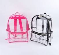 Zaino trasparente per bambini in PVC e Nylon imbottito zaino resistente  borsa impermeabile trasparente per la giornata di gioco della scuola zaino  trasparente