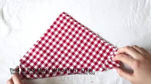 Turn the bandana over to the right side. Easy Diy Dog Bandana Over The Collar Youtube