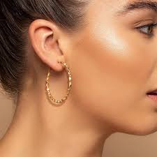 Amazon.com: KATIE OTTE Gold Hoop Earrings 14K Jewelry for Womens Earrings  Modish Hoops Earring Gold Earring Hoops Thick Chunky 40mm: Clothing, Shoes  & Jewelry
