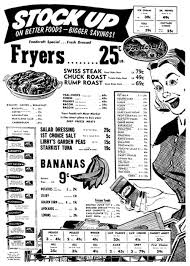 Black And White Newspaper Ads A 1950s Grocery Store Sale Ad Vintage 1950s Supermarket Shopping Vintage Ads Vintage Advertisements Grocery Store Ads