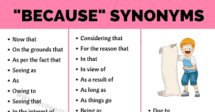 Because Synonym 40 Useful Synonyms For Because In English Love English Drawing, parody, satire, caricature, comic strip, takeoff, lampoon, sketch, animation, animated film, animated cartoon, sketch. because synonym 40 useful synonyms