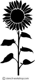 Black And White Stencil Pattern Pin By Clare Joyce On Stencils Silhouette Voorbeelden Enz Sunflower Stencil Flower Stencils Printables Flower Stencil