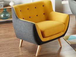 Orange lachs erdbeerrot überlegen sie, einen relaxsessel in. Sessel Stoff Serti Gelb Grau Gunstig Kauf Unique