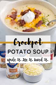 The Most Delicious Crockpot Potato Soup Recipe Made It Ate It Loved It Recipe In 2020 Potato Soup Crockpot Recipes Potato Soup Crock Pot Potato Soup