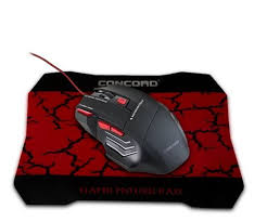 Gaming Mouse Ve Mouse Pad Concord A9 Fareler Usb Bilgisayar