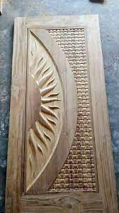 If you're ever in need of a new perspective of your home, or even in your life, try coming around to the front of the house and using the front door as the main door for a little while to welcome the energies on to a new pathway. New Teak Wood Main Door Design Novocom Top