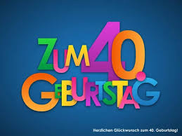Geburtstag für facebook, webseiten oder einem forum. Herzlichen Gluckwunsch Zum 40 Geburtstag Karte Stock Vector Adobe Stock