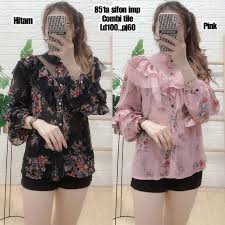 Baju atasan batik, lengan panjang, wanita kantor, modis, muslim, sifon dll. Harga Atasan Sifon Terbaik Atasan Pakaian Wanita Juli 2021 Shopee Indonesia