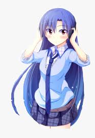 In this blog, i'll be talking about those anime characters that are connected to the color purple many times show us as the audience what to expect from a certain character. Anime Character With Blue Purple Hair Short Skirt Chihaya Kisaragi Ipad Hd Png Download Transparent Png Image Pngitem
