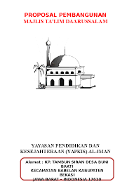 Maybe you would like to learn more about one of these? Contoh Surat Permohonan Bantuan Dana Pembangunan Masjid Doc Nusagates