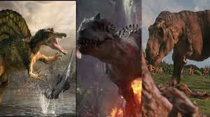 Spinosaurus (15.7m) vs tyrannosaurus rex (13.5m), indominus rex (15.5m), spinoraptor (size unknown), indoraptor (7.3m), giganotosaurus (15.4m), carcharodontosaurus (14m) & allosaurus (12m). T Rex Vs Spinosaurus Vs Indominus Rex Hd Youtube