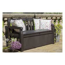 Free delivery on orders over £50. Dark Brown Garden Bench With Storage Iceni Furniture123