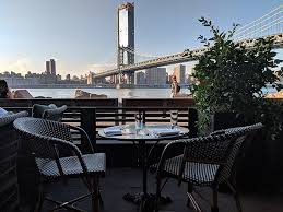 Overlooking juhu beach, it's european style wooden interiors give the place a lovely vintage feel while the soft sea breeze in your hair as you sip on your bellini sets. Cecconi S Dumbo A Restaurant With An Amazing View In New York City Laura Peruchi Nyc