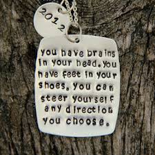 May 19, 2020 · honor your grad by sharing one of these inspirational graduation quotes as they journey through their rite of passage. Dr Seuss Graduation Quote Necklace Dr From Whiteliliedesigns On
