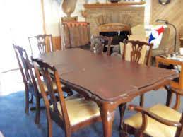 Tables chairs table and chair sets counter and bar height tables bars bar stools chinas and buffets servers bakers racks casual dining room settings formal dining. Best Pennsylvania House Cherry Dining Room Set With 6 Chairs 2 Of Which Are Captains Chairs An Extension Leaf Protection Pads China Cabinet For Sale In Griffin Georgia For 2021