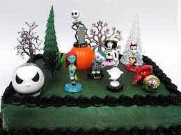 18 hauntingly beautiful halloween cake ideas. Nightmare Before Christmas 17 Piece Birthday Cake Topper Set Featuring 2 To 3 Cake Topper Figures Of Lock Shock N9 Free Image Download