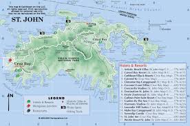 Virgin Islands On Line St John Island Map Saint John Island Virgin Islands National Park St John Virgin Islands