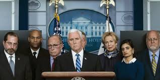 Pence (judas) receives a coin after giving the ol' masonic handshake and literally rubbing elbows with nancy pelosi. Mike Pence And The Farce Of Trusting Donald Trump On The Coronavirus The New Yorker