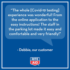 Rite aid requires customers to wear face coverings in all store locations, effective 07/21. Rite Aid On Twitter Covid 19 Testing Is Easy And Contactless Make An Appointment Drive Up Stay In Your Car And Do A Self Swab Test Find One Of Our Select Locations And Make