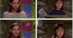 I Would Really Like This But The Look On Matilda S Face Is Making It Too Funny To Take Seriously Matilda Movie Matilda Quotes Childhood Movies