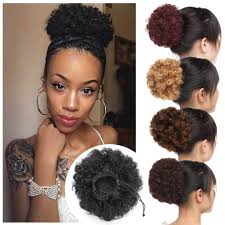Check out our messy bun hair selection for the very best in unique or custom, handmade pieces from our hair extensions shops. Amazon Com Messy Bun Hair Piece Afro Puff Drawstring Updo Kinky Curly Scrunchy Hair Bun Ponytail Puff Chignon Extensions Thick Fluffy Hairpiece With 2 Clips For Black Women Brown Auburn Mixed Medium