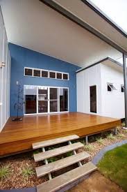 Oil and enamel paints don't give once they cure. Outdoor Wooden Stairs Giving Unique Warm Look To Modern Houses