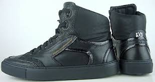 Die bootschuhe von floris van bommel zeichnen sich durch zeitgemäßes designs mit immer auffälligen detail, wie ein farbigem print oder helle farbe, aus. Floris Van Bommel Sneakers High Top Sneaker Herren Leder Schuhe Black Gr 41 Neu Ebay