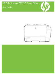 Hp Color Laserjet Cp1215 Printer User Manual 122 Pages
