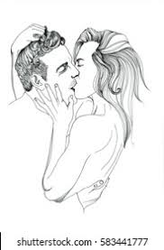 Couple Hug Sketch Images, Stock Photos & Vectors | Shutterstock