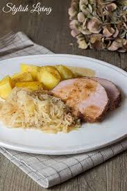 Kasselerbraten Mit Sauerkraut Und Kartoffeln Stylish Living Kasselerbraten Rezepte Sauerkraut