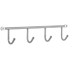 Hook Rails Collection - Hook Rail in Bright Chrome by Siro Designs - 2081-272ZN1  | MyKnobs