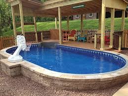 1000 Ideas About Semi Inground Pools On Pinterest Above Ground Pool Patio Pool Design Plans In Ground Pools